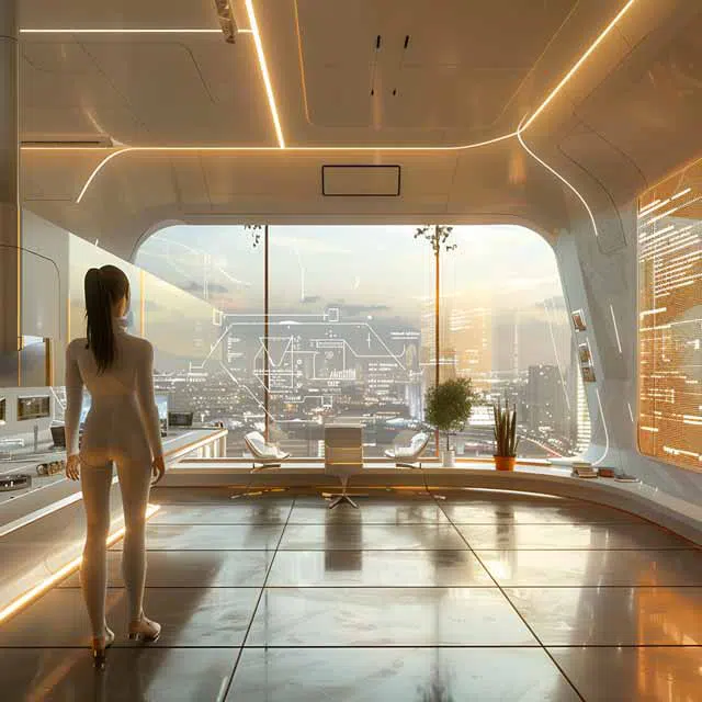 future futuristic condo condominium design smart home artificial intelligence