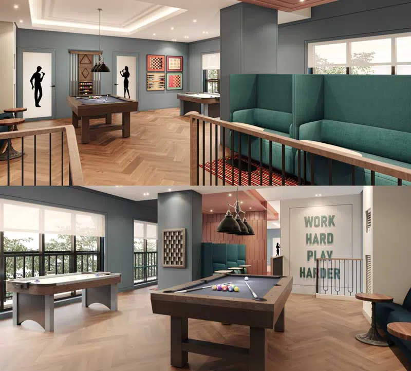 saint-marcel residences social hall saint marcel indoor amenity