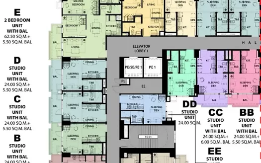 1 Bedroom Unit at Saint-Marcel Residences