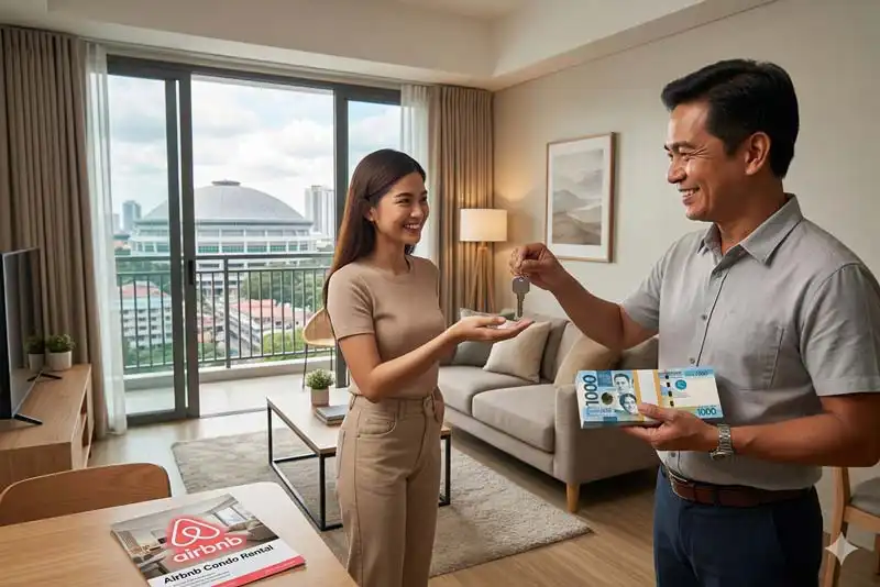 best Airbnb condo investment in Quezon City — Laurent Park unit in Araneta City Cubao by Megaworld