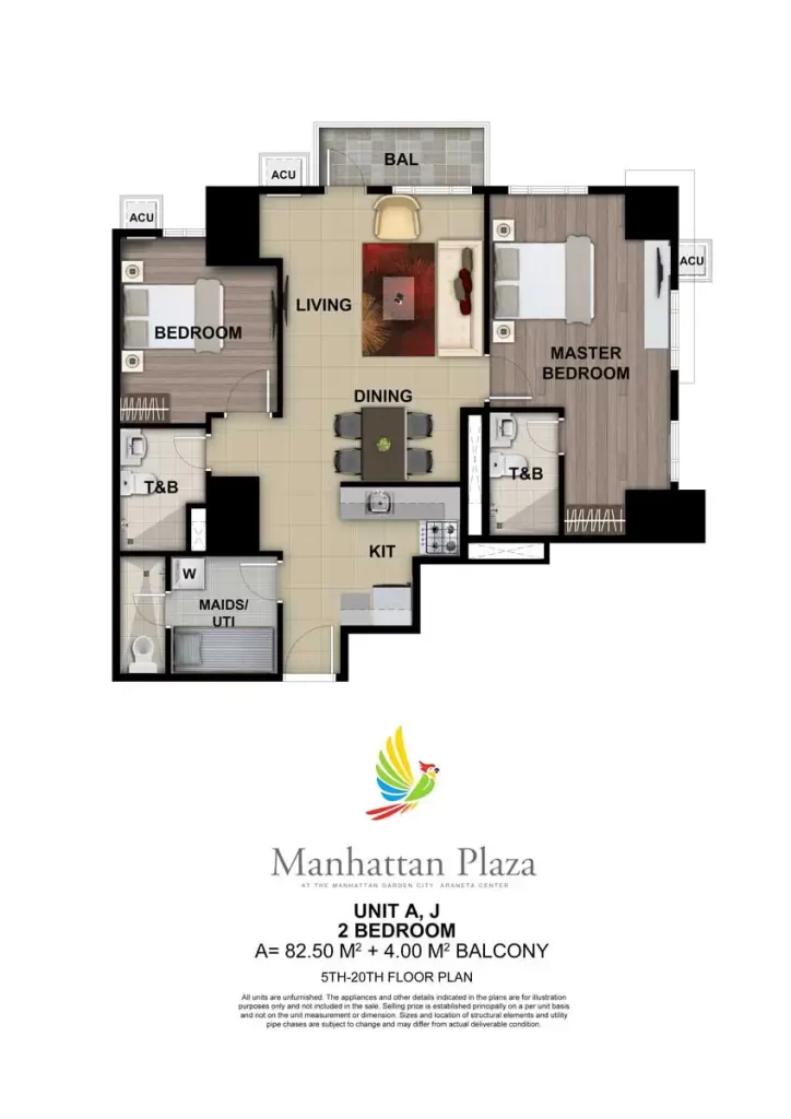 manhattan plaza tower 2 floor plan 2 bedroom araneta city cubao condo quezon city