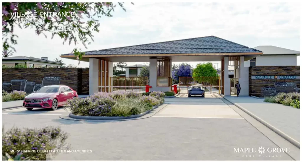 Maple Grove Park Village entrance gate in General Trias, Cavite by Megaworld