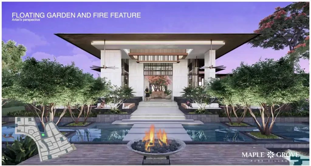 maple grove park village floating garden amenity general trias cavite megaworld