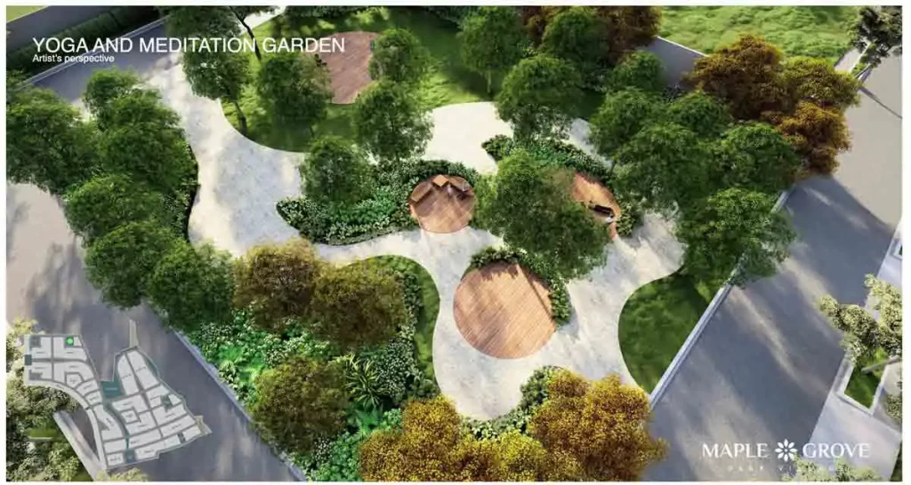 maple grove park village yoga meditation amenity general trias cavite megaworld
