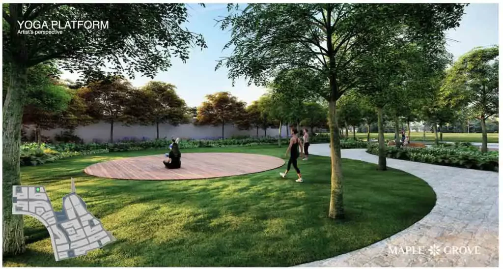 maple grove park village yoga platform amenity general trias cavite megaworld
