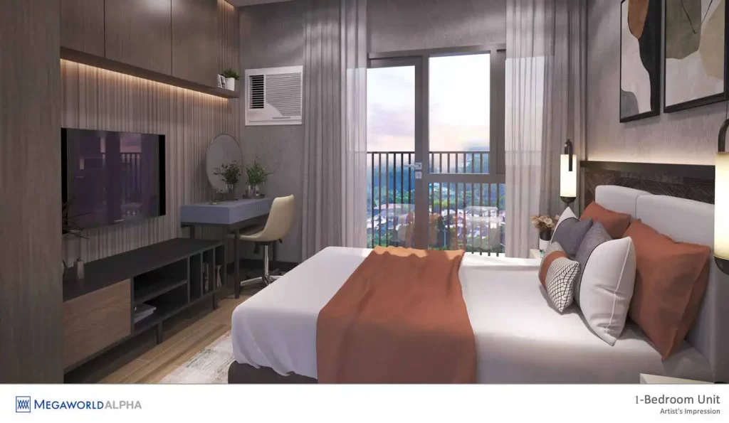 maple park residences 1 bedroom unit interior pre-selling condo maple grove gen trias cavite by megaworld