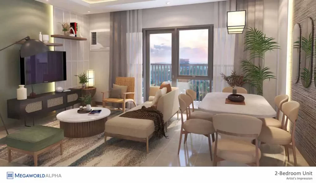 maple park residences 2 bedroom unit interior pre-selling condo maple grove gen trias cavite by megaworld
