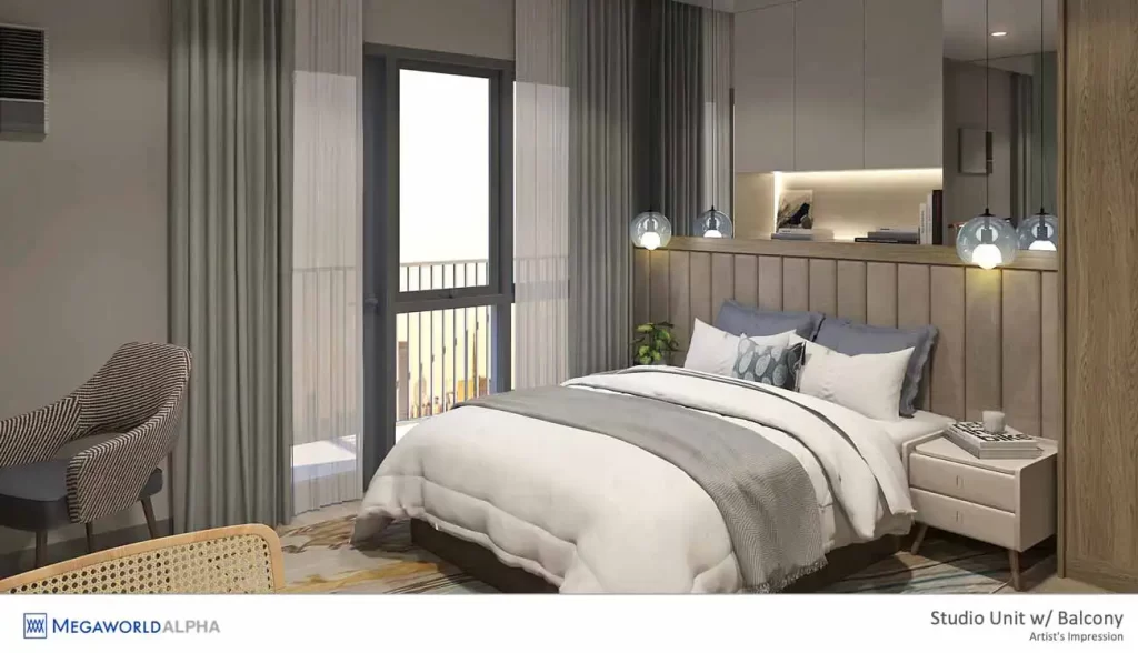 maple park residences studio unit interior pre-selling condo maple grove gen trias cavite by megaworld