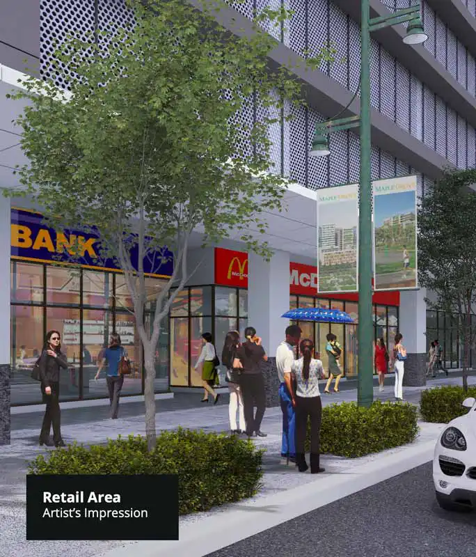 One Corporate Place building commercial retails Maple Grove Cavite by Megaworld
