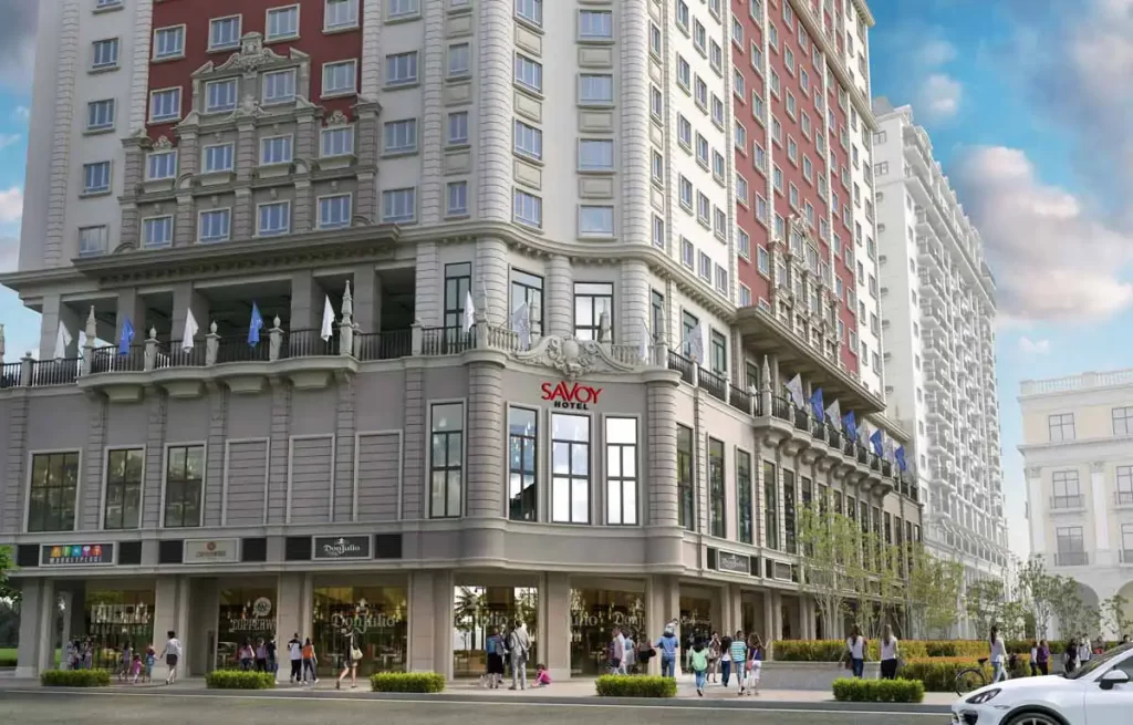 Savoy Hotel Capital Town facade — condotel investment in Capital Town, San Fernando, Pampanga by Megaworld