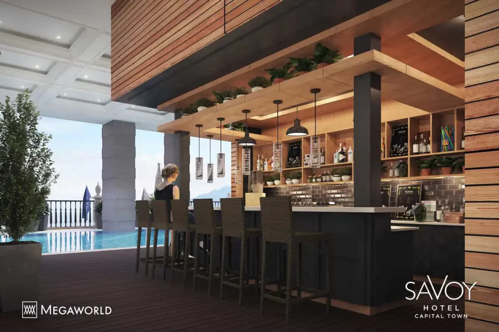 Indoor Bar amenity at Savoy Hotel Capital Town, Capital Town Pampanga Megaworld Condotel
