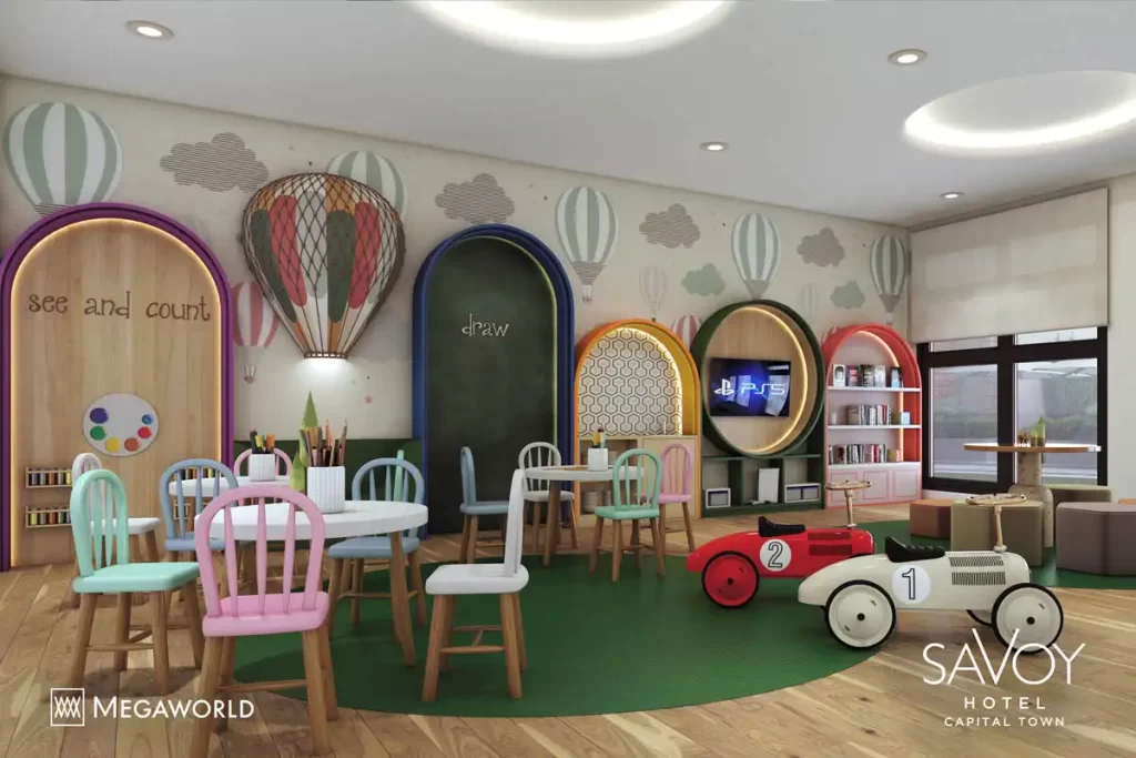 Kids Club Plaground amenity at Savoy Hotel Capital Town, Capital Town Pampanga Megaworld Condotel