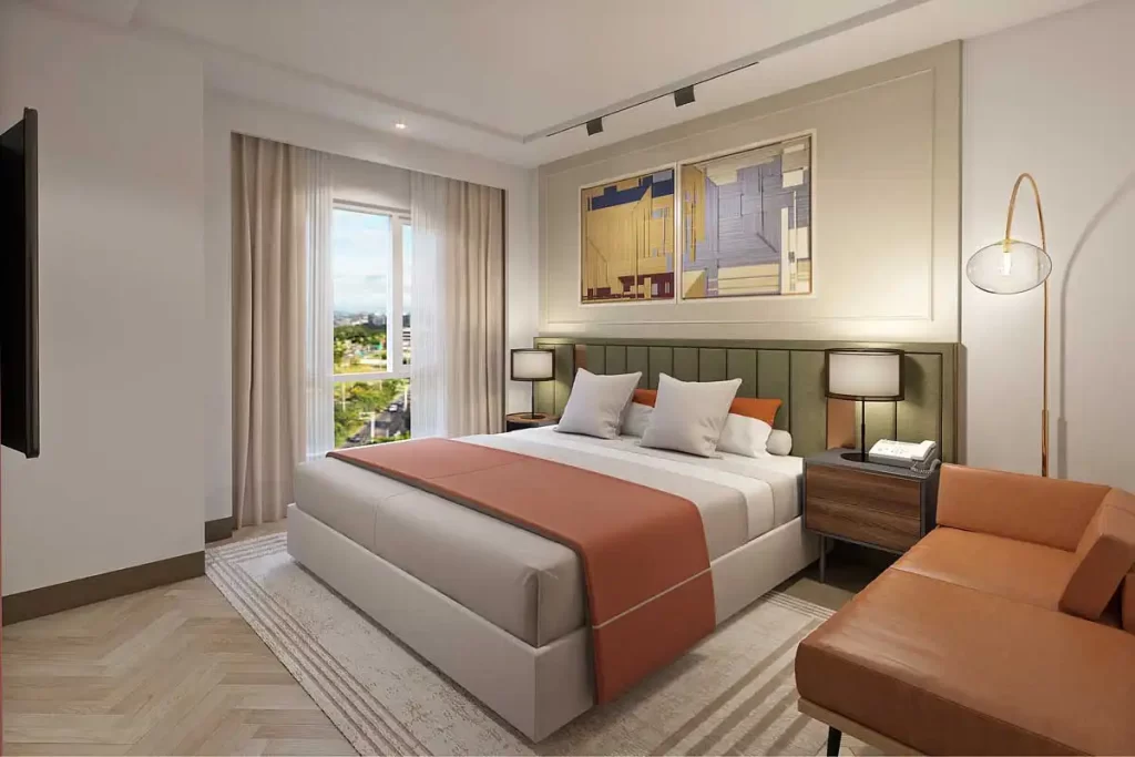Executive Suite unit layout at Savoy Hotel Capital Town Pampanga condotel