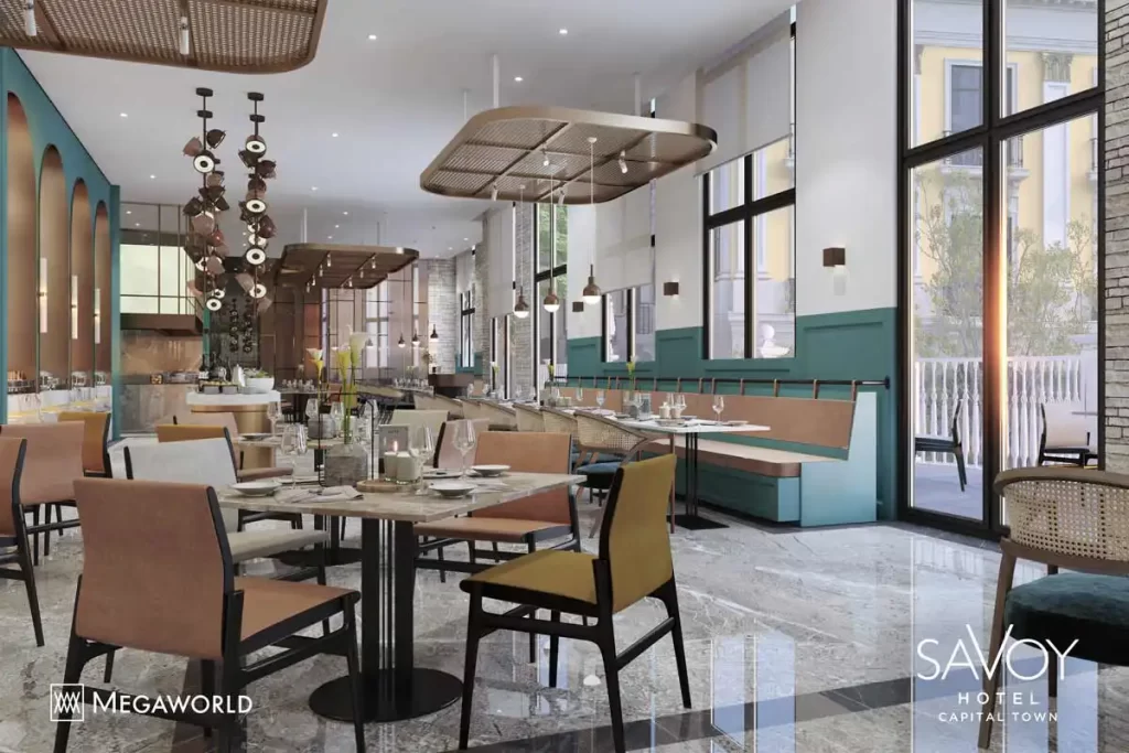 Indoor Dining amenity at Savoy Hotel Capital Town, Capital Town Pampanga Megaworld Condotel