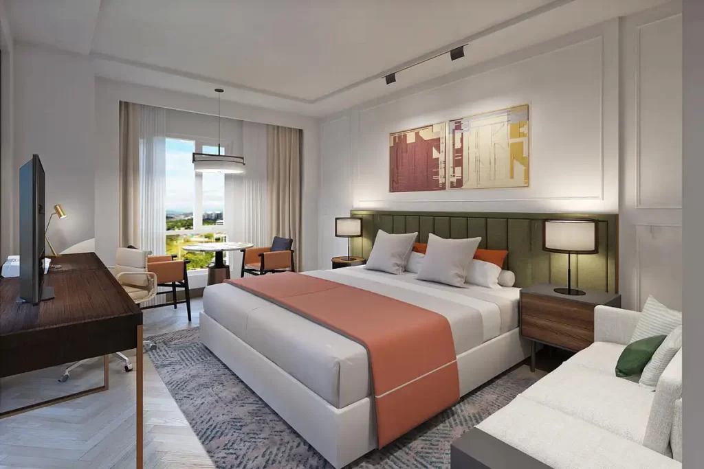 Junior Suite unit layout at Savoy Hotel Capital Town Pampanga condotel