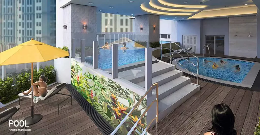 vion west tower makati condo by megaworld amenity pool