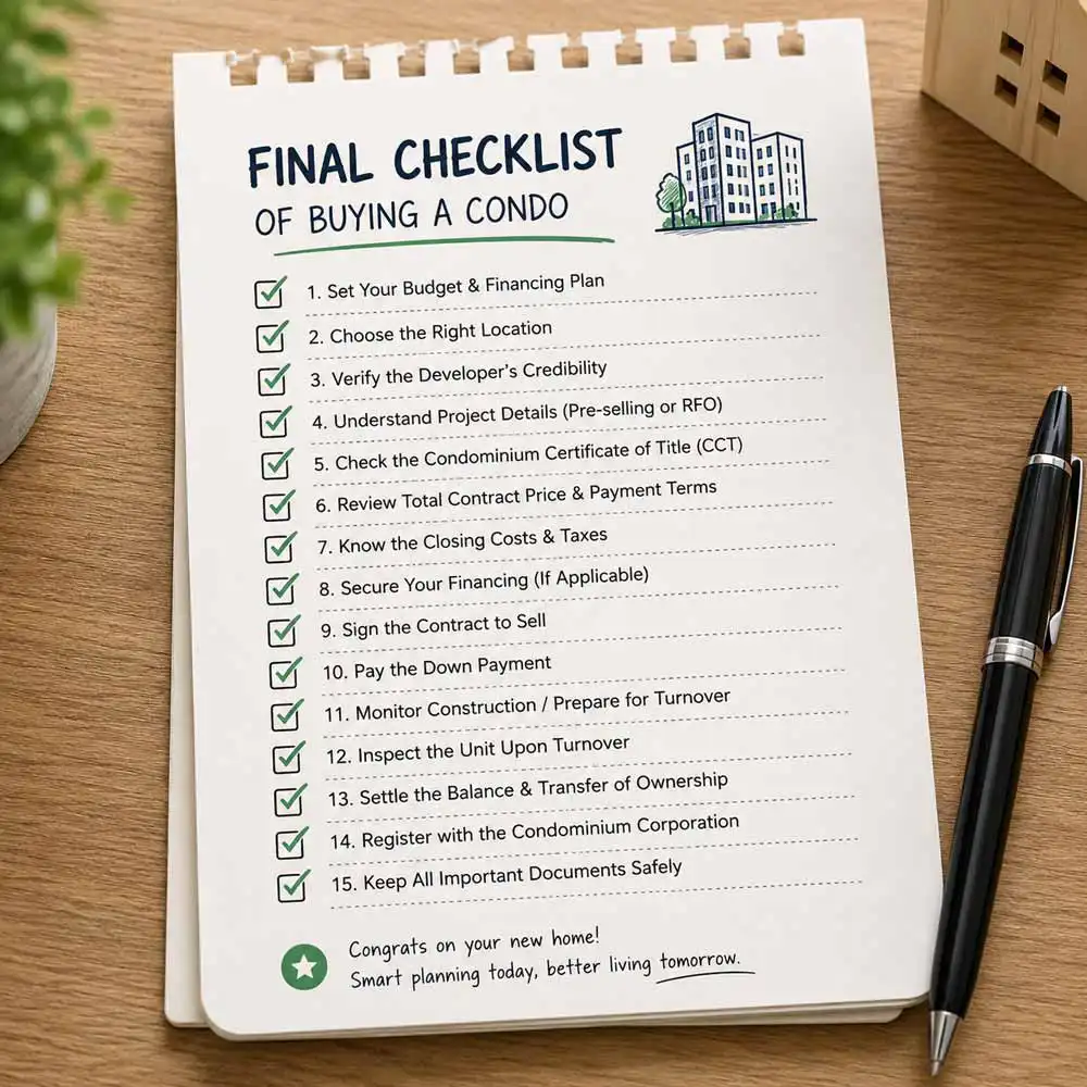 Final checklist for buying a condo in the Philippines